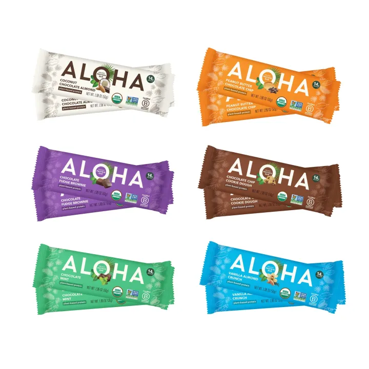 Healthy Snacks to keep you fulland Fuel your workout. Featured Aloha Snack Bars